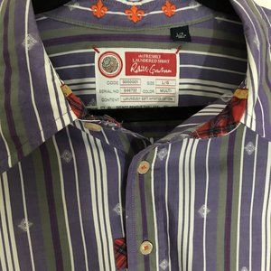 Robert Graham Button Up- Large- Striped/Plaid